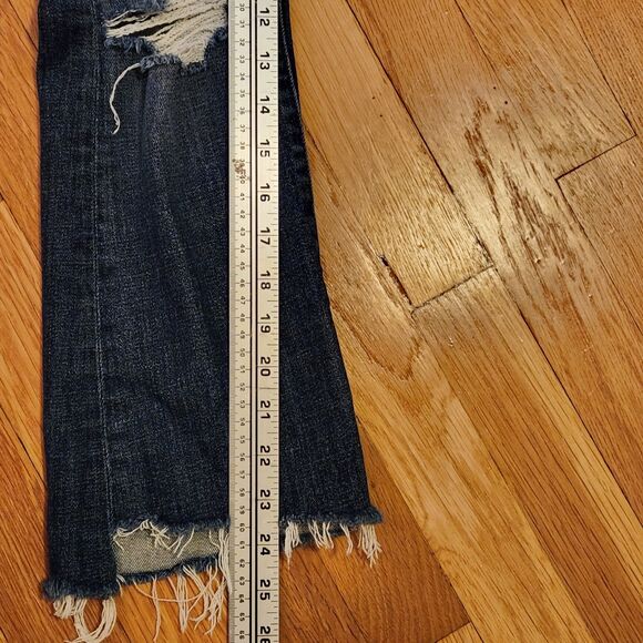 Mother The Insider Crop Step Fray in "Wicked Wildflower" High Waist Sz 25 - Picture 9 of 10